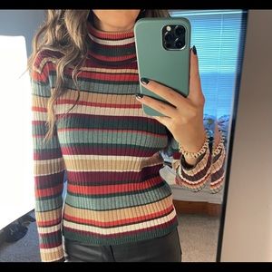 Striped Turtleneck Sweaters